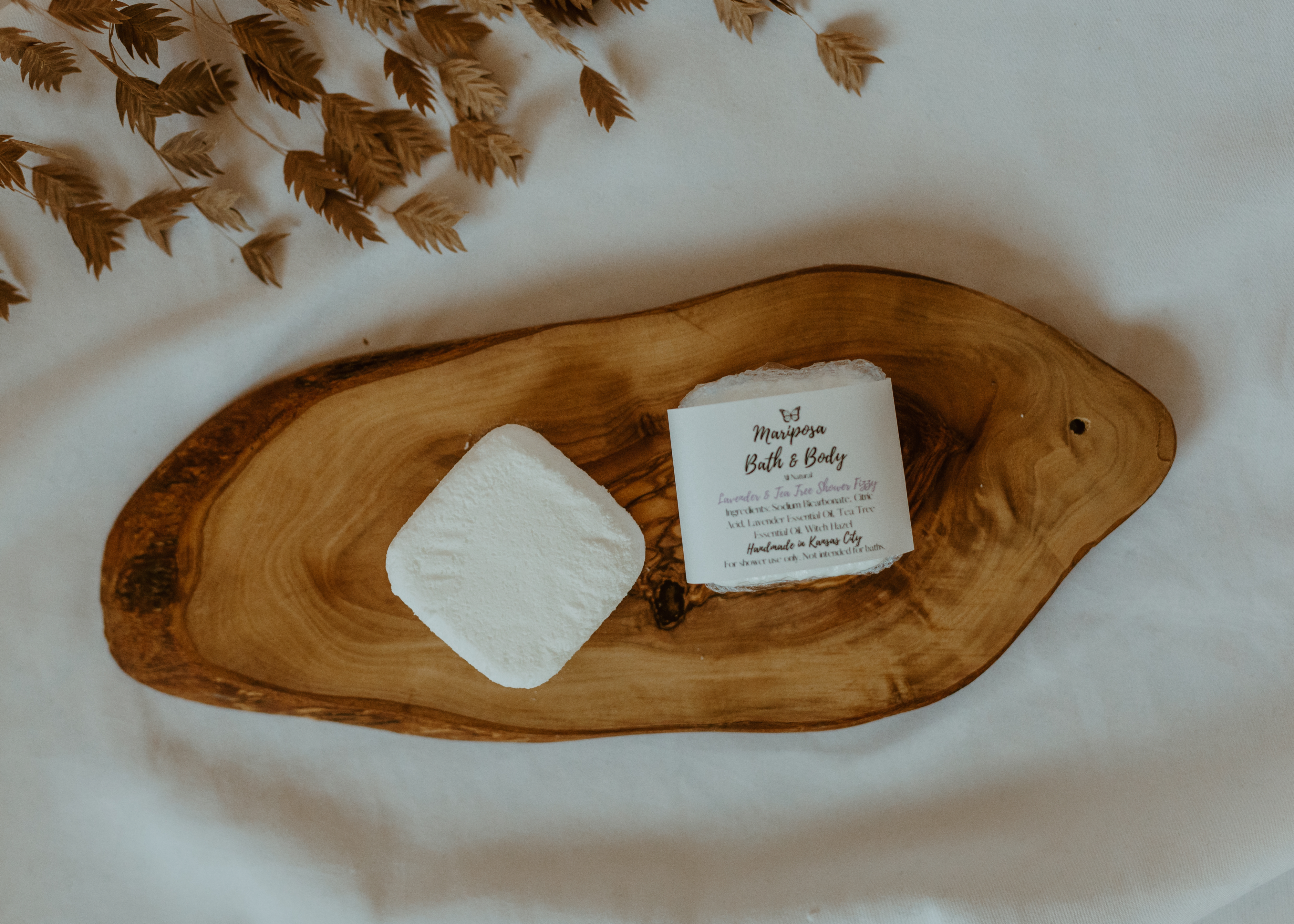 tea tree and lavender bath Lavender & Tea Tree Shower Fizzy – Mariposa Bath and Body